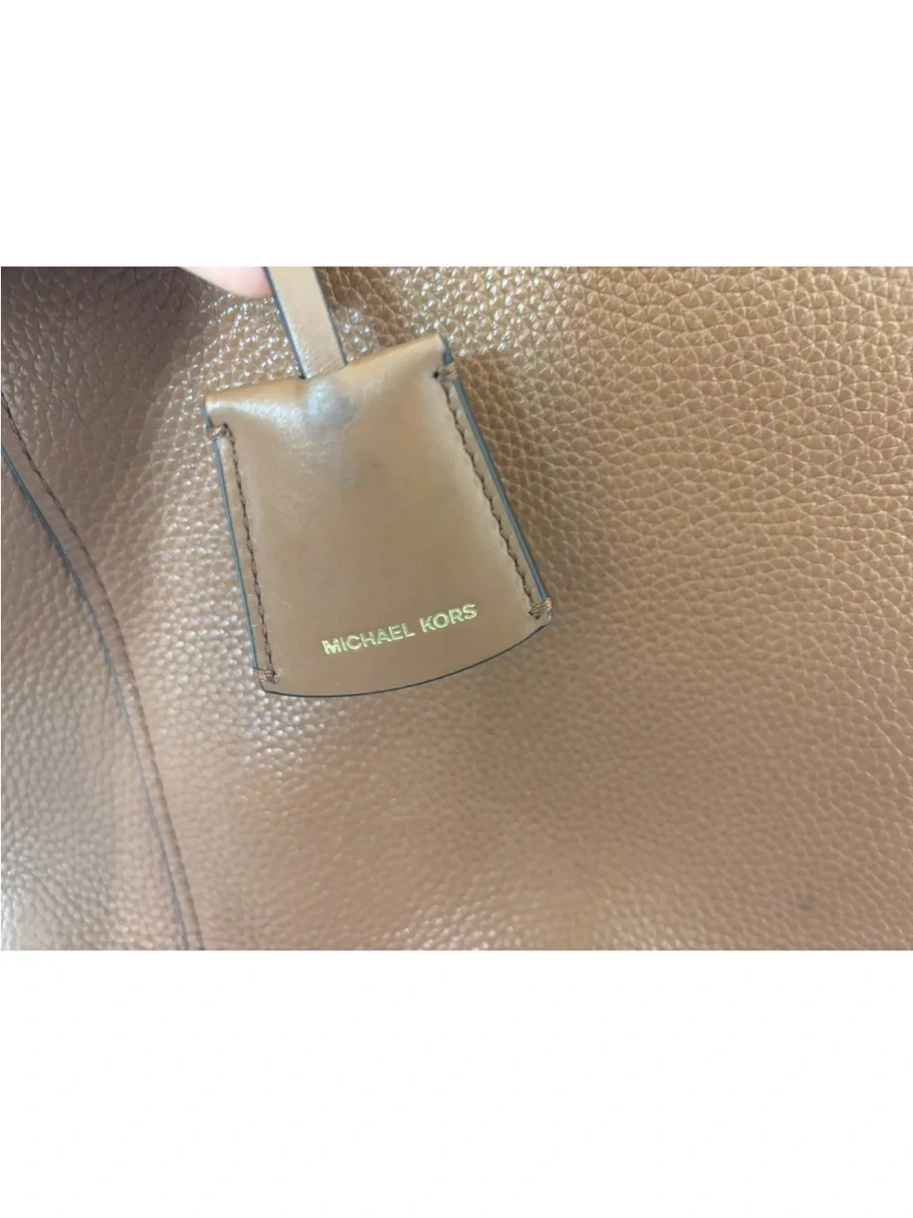 Michael Kors Tan Pebbled Leather Tote - Picture 12 of 12